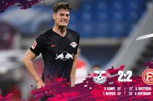Bundesliga. "Leypcig" - "Dyusseldorf" 2:2