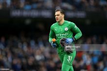 Ederson "Manchester Siti" tarkibidagi 100-quruq o'yinini o'tkazdi