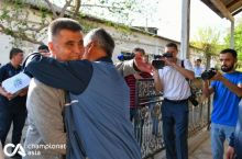 O'zbek futbolining 110 yilligi munosabati bilan Xorazm viloyatida boshlangan futbol festivalining dastlabki kunidan GALEREYA