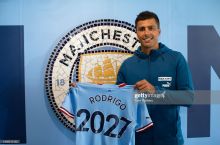 "Manchester Siti" Rodri bilan shartnomani 2027 yilga qadar uzaytirdi