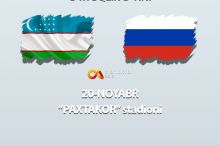 Rossiya terma jamoasi O'zbekistonga qarshi bahs uchun qaydnomani elon qildi