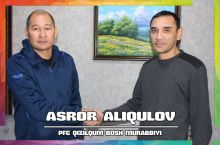 Rasman: Asror Aliqulov - "Qizilqum" bosh murabbiyi