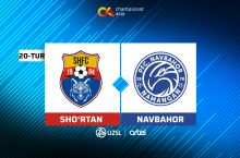 Superliga. "Sho'rtan" - "Navbahor" (matnli translyaciya)