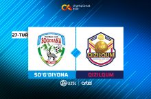 Суперлига. "Сўғдиёна" – "Қизилқум" 1:0 (матнли трансляция)