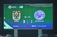 ОКМК 11 йилдан сўнг Олмалиқда "Навбаҳор"га 3 та гол урди