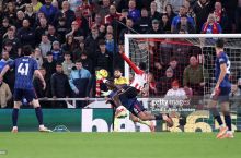 АПЛ. "Арсенал" меҳмонда 90+4 дақиқада урилган гол туфайли ғалабани қўлдан чиқарди